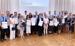 Awards ceremony in the hall of the Municipality of Nova Gorica