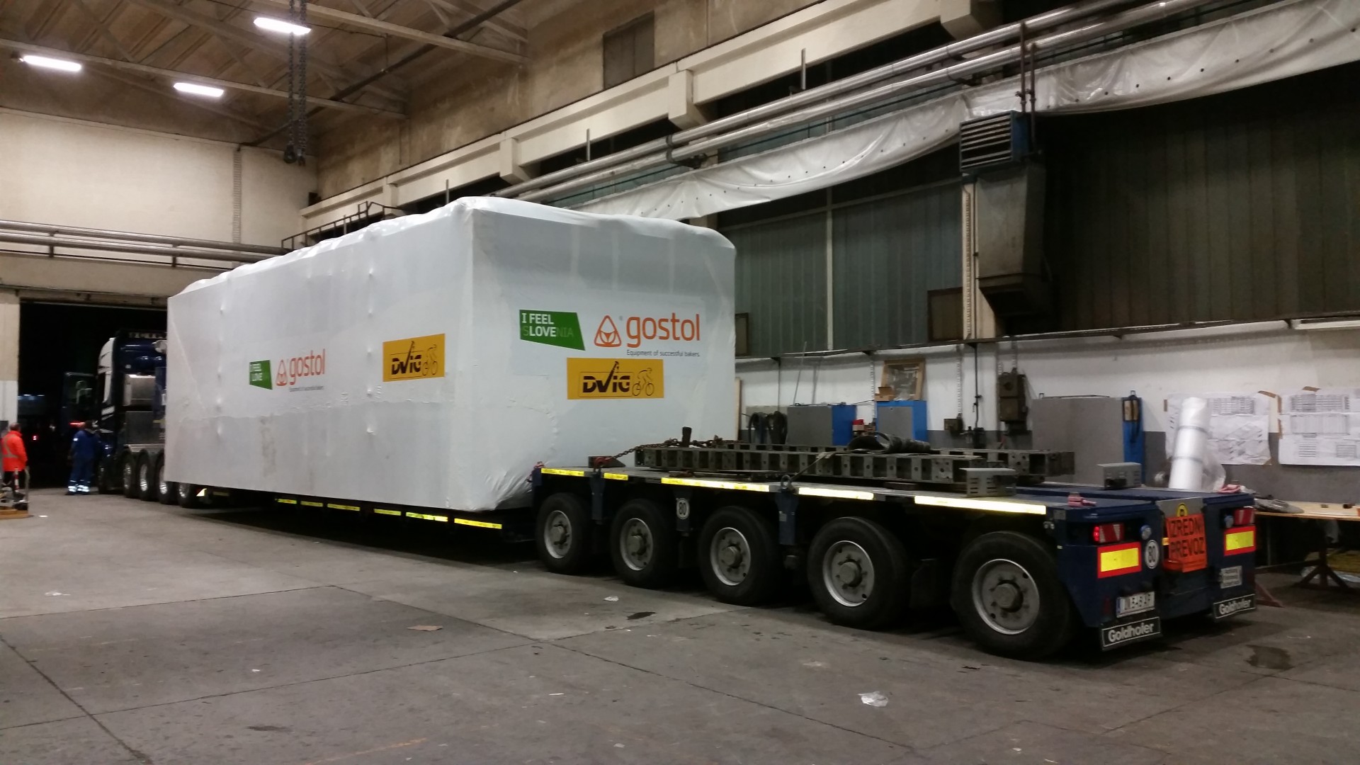 5 deck thermo-oil oven in Gostol facility