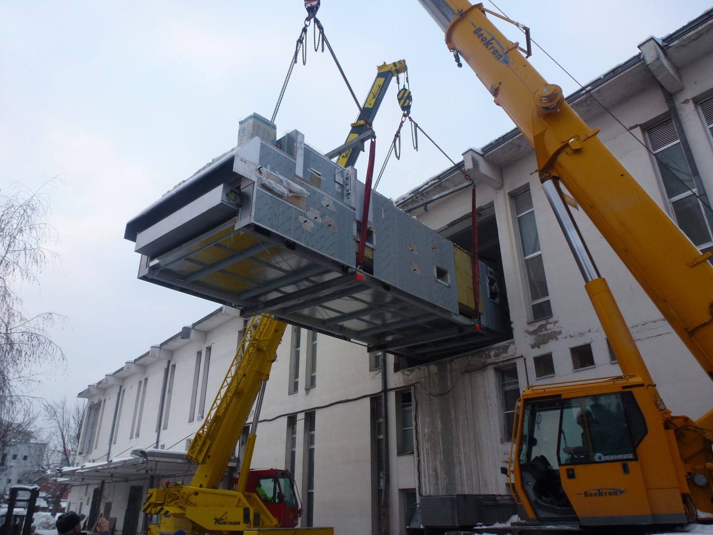 Intaking of Gostol tunnel baking oven into bakery in Serbia