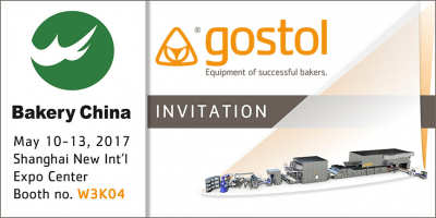 Invitation to Bakery China exhibition, Shanghai, 10th -13 th May, 2017