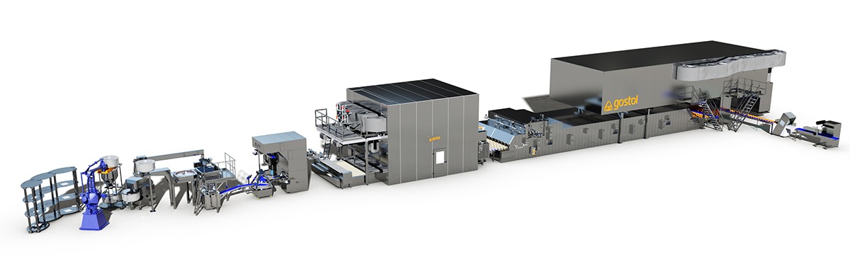 Line for tin bread with or without lidds